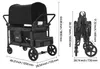 VEVOR Wagen Kinderwagen für 2 Kinder, Schiebe- und Produktbild-Vorschau 7