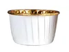 Orzeszku muffin 40×50 mm - Bianco-Oro - 100 pezzi - Stampi Anteprima dell’immagine prodotto 2