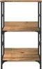 vidaXL Regał dębowy Artisan 50x33x82 cm materiał Podgląd zdjęcia produktu 4