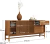 Sideboard ADAMO 175 cm aus Massivholz, Eiche Finish - Produktbild-Vorschau 5