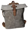 Rucksack DI-2009 aus glattem Kunstleder, Grau, klein, Produktbild-Vorschau 2