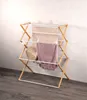 Faltbarer Wäschetrockner, Bambus, Metall 74 x 100 x 43 cm Produktbild-Vorschau 2