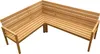Eckbank Gartenbank Teakholz 255 / 195 x 68 x 95 cm FREETOWN Produktbild-Vorschau 5