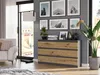 Komoda 140 cm 6 zásuvek skříňka FRAMIRE R-140 antracit mix Náhled obrázku produktu 2