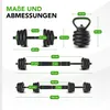 Tunturi Hantel- und Kurzhanteln Vinyl - Hantelset 20 kg - Produktbild-Vorschau 8