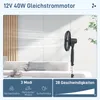 Tichý stojanový ventilátor HOMCOM s dálkovým ovládáním, 3 Náhled obrázku produktu 4