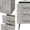 Nachttisch Vicco Velia Grau 41 x 62 cm mit 3 Schubladen, Produktbild-Vorschau 6