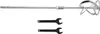 A mixer attachment and two wrenches are displayed against a white background. Produktbild-Vorschau