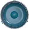 A top-down view of a teal and gray exercise wheel for small animals. Produktbild-Vorschau