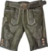 MADDOX Kurze Lederhose "Ammersee" mit Gürtel | Antik Smoke Produktbild-Vorschau 1