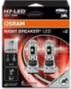 Product packaging for OSRAM NIGHT BREAKER LED headlights. Produktbild-Vorschau