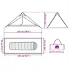 vidaXL Tipi-hangtent, 1 persoon, groen, waterdicht Productafbeelding-voorbeeld 7