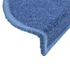 vidaXL 15 pcs. Tapis d'escalier Bleu 65 x 24 x 4 cm Voir les images du produit 4