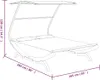 vidaXL Sonnenliege mit Dach 165x203x138 cm Bugholz Massiv Produktbild-Vorschau 6