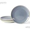 Teller set 4stück Ø19,5 cm Speiseteller Kuchenteller Produktbild-Vorschau 1