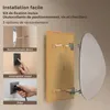 Miroir de salle de bain asymétrique AFIELINA avec éclairage Voir les images du produit 13