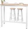 WOLTU BT17hei+BH130hei-2 1x barový stôl + 2x barová Náhľad obrázku produktu 1