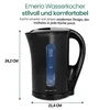 Emerio Wasserkocher 1,7 L – Überhitzungsschutz – Produktbild-Vorschau 7