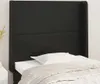 Kopfteil mit Ohren Schwarz 103x16x118/128 cm Kunstleder Produktbild-Vorschau 2