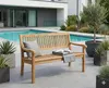 Stabile 3-sitzer Gartenbank Kingsbury in Premium Teak 150 Produktbild-Vorschau 2
