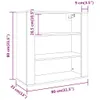Wandschrank Betongrau 80x33x80 cm Holzwerkstoff Produktbild-Vorschau 10