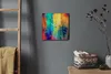 Coloray Uhr auf Leinwand 30x30 cm Wand Uhr Dekoration Produktbild-Vorschau 4