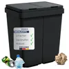 DELUKE® Mülleimer 2 Fächer Küche - 2x25L Trenneimer, Mit Produktbild-Vorschau 1