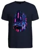 Cyberpunk City Future Neon Auto Regen Nacht Japan Y2K Produktbild-Vorschau 2