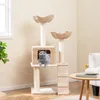 COSTWAY Kratzbaum 122cm mit Katzenhöhle, Katzenbaum mit 2 Produktbild-Vorschau 2