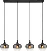 Globo Lighting Hängeleuchte Metall schwarz matt, 4x E27 Produktbild-Vorschau 2