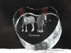 Clydesdale - fotografia koňa v kryštáli, kryštálové srdce, Náhľad obrázku produktu 5