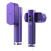 Two purple handheld garment steamers shown from different angles. Produktbild-Vorschau