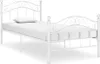 vidaXL Posteľ biela kovová 90x200 cm Náhľad obrázku produktu 7
