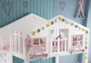 360Home schönes Haus Etagenbett mit Rutsche, Stufen und Produktbild-Vorschau 6