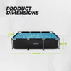 Piscina rettangolare VirtuFit 300 x 210 x 66 cm, antracite, Anteprima dell’immagine prodotto 17
