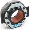 A product shot of a metal and plastic bearing with a copper-colored interior. Voir les images du produit