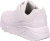 A white sneaker shown from the side and back. Produktbild-Vorschau
