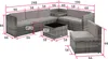 Tectake Rattan Lounge Verona – Groß Grau Polyrattan Produktbild-Vorschau 7