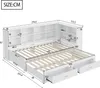 Flieks Tagesbett Daybed 90x190cm mit Ausziehbett, Produktbild-Vorschau 7