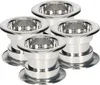KOTARBAU® 4er Set Luftgitter Rund Chrom aus Kunststoff für Produktbild-Vorschau 1