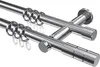 Interdeco Gardinenstange / Vorhangstange Chrom, Typ Platon Produktbild-Vorschau 1