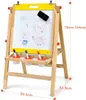 COSTWAY Dětská tabule 3 v 1, tabule a křída a výškově Náhled obrázku produktu 6