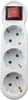 3-Fach EU Steckdosenadapter Mit Schalter,3-fach Rund Produktbild-Vorschau 5