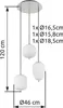 Globo Lighting Hängeleuchte Metall Nickel matt, 3x E14 Produktbild-Vorschau 5