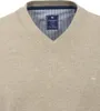 REDMOND V-Neck-Pullover Beige S Produktbild-Vorschau 3