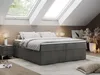 A bedroom scene with a bed, nightstand, and decorative elements. Produktbild-Vorschau
