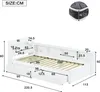 Flieks Jugendbett 90x200cm mit Ladefunktion und Led, Produktbild-Vorschau 6