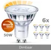 6er-Pack LED GU10 50W Dimmbar WarmGlow Produktbild-Vorschau 3
