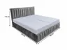 Ares Meble GRAND Polsterbett 140x200 cm -Bettgestell mit Produktbild-Vorschau 2