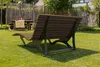 Waldsofa Premium mit Auflage und Kissen, WPC-Latten, Produktbild-Vorschau 3